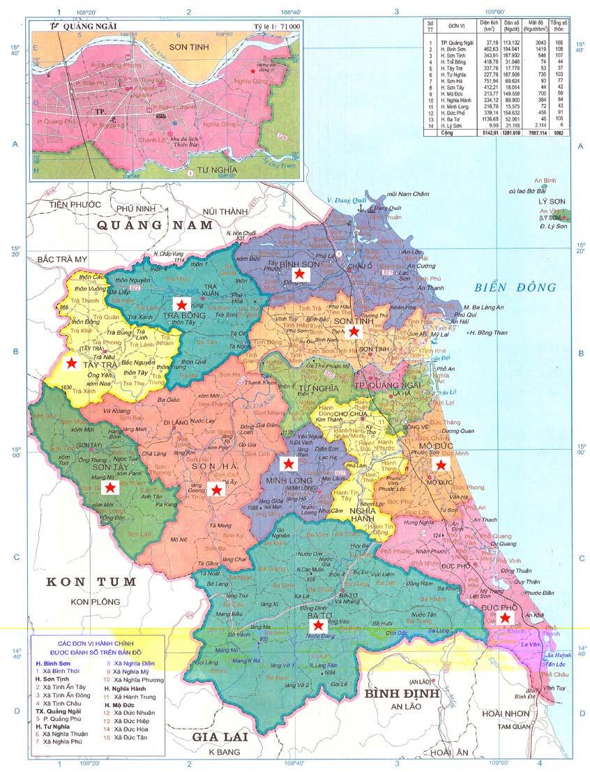 PHỤ LỤC 5 Căn cứ địa cách mạng ở tỉnh Quảng Ngãi trong kháng chiến chống Mỹ, cứu nước (1954-1975) Nguồn: Tác
