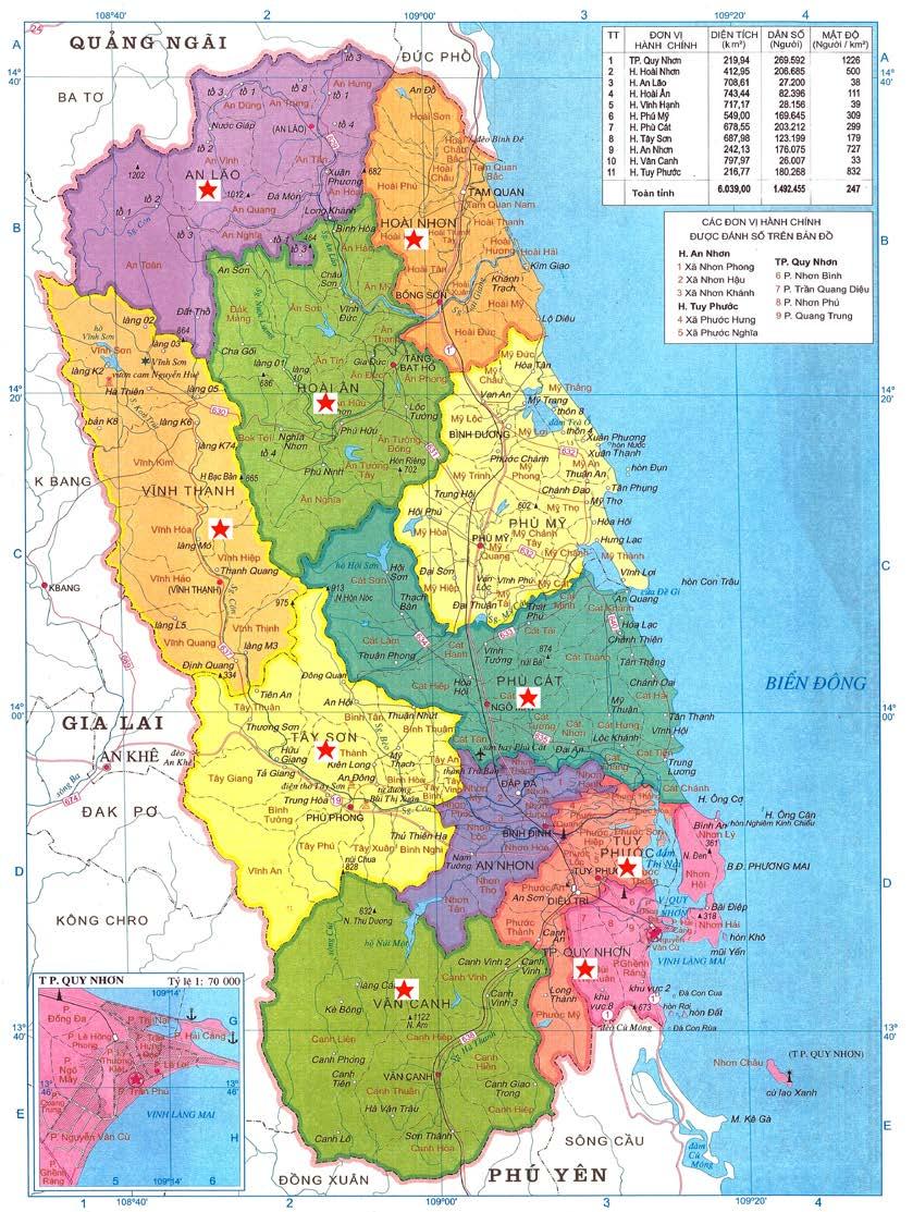 PHỤ LỤC 6 Căn cứ địa cách mạng ở tỉnh Bình Định trong kháng chiến chống Mỹ, cứu nước (1954-1975) Nguồn: Tác