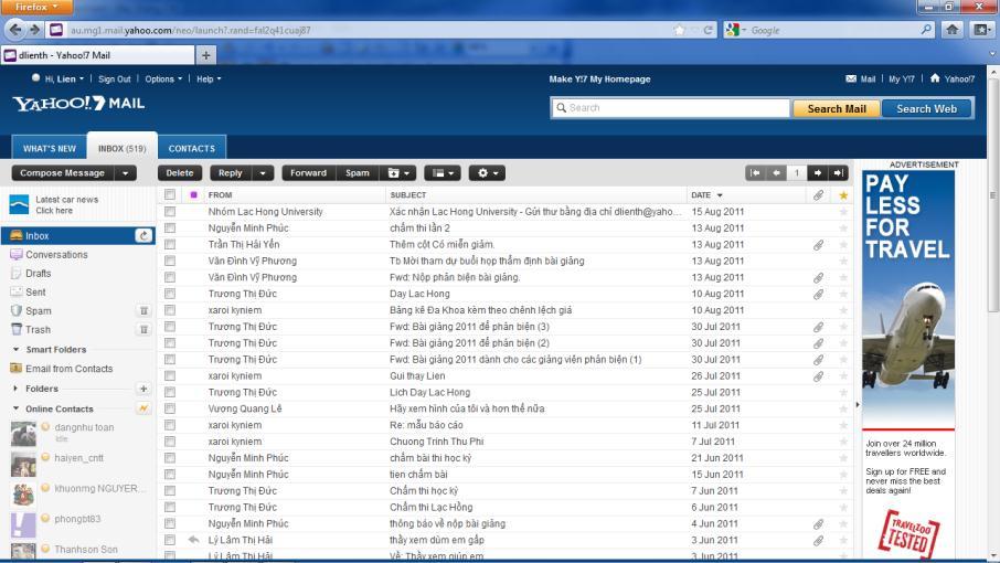 Yahoo Mail Dịch