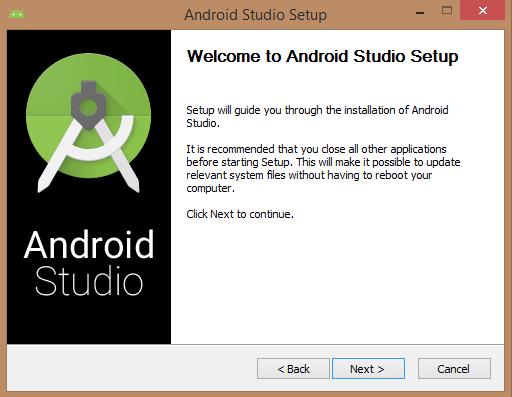 cấp cùng với file đã tải. Chương này giả sử bạn đang cài đặt trên môi trường Windows với Hệ điều hành Windows 8.1. Cài đặt Chạy AndroidStudio.