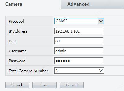 Kết nối IP Gán thủ công qua ONVIF Giao thức ONVIF