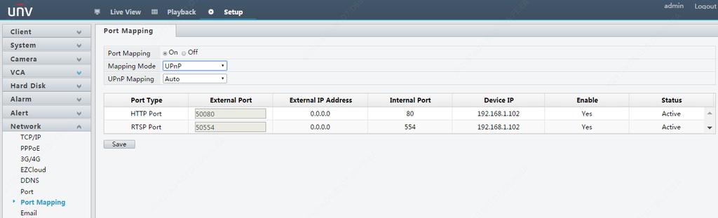 Dịch vụ mở rộng Truy cập từ xa & EZCloud Để sử dụng UPnP trong thiết bị, bạn phải bật UPnP trong Router (bộ định tuyến) cái mà thiết bị của