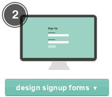 Bước 2 Tạo Sign up form Tạo Sign up form sẽ giúp bạn tăng thêm số lượng database của hệ thống bằng cách