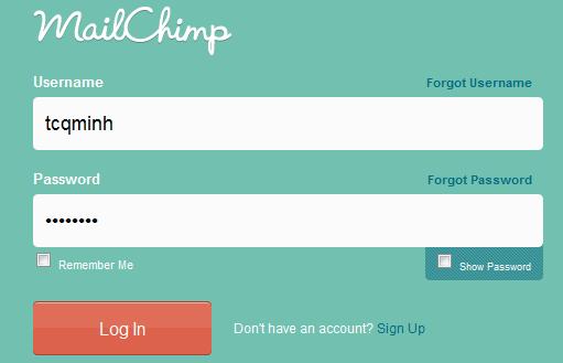 Hệ thống của Mail Chimp được quản lý bở thanh công cụ chính như sau: Đối với hệ thống email của Mail Chimp, bạn phải trải qua quy