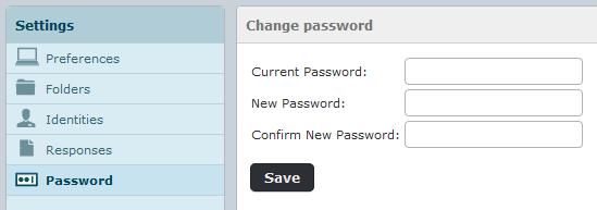 phải - Click chọn menu Password bên thanh menu tay trái - Thực hiện nhập password cũ và password mới