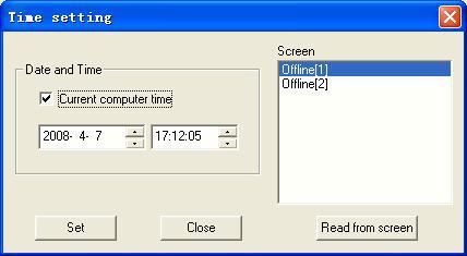 Hình 24 : Cửa sổ cài đặt thời gian. 4.4.3 Auto Task Các bước cài đặt độ sáng màn hình như sau: 1) Chọn Setting Auto task.