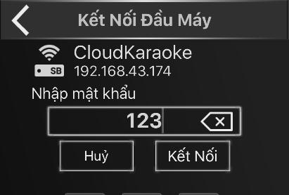 kết nối Bluetooth với KS để hát karaoke online với ứng dụng CloudKaraoke, như hướng dẫn ở mục 2.4 (&trang 6).