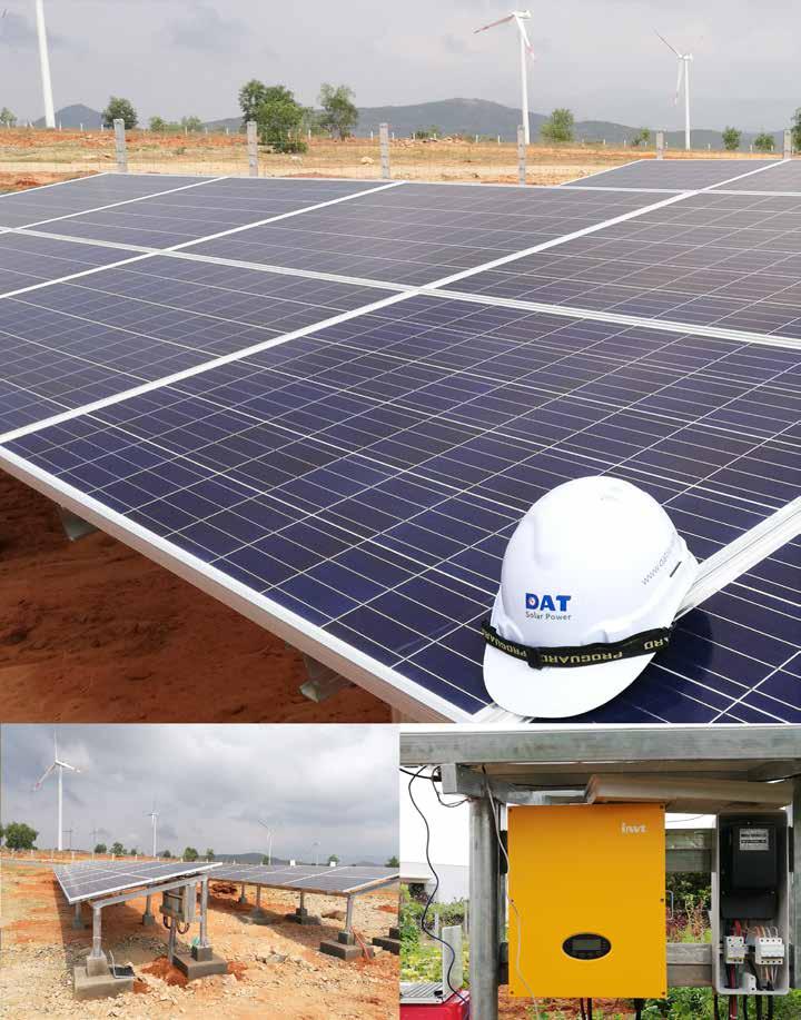 Hệ thống điện năng lượng mặt trời hòa lưới 19 kw tại Điện gió Phú Lạc, Bình Thuận Lợi