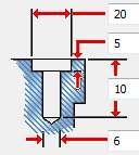 Bước 4: Định dạng đầu mũi khoan trong mục Drill Point, với 2 lựa chọn sau: - Flat : Đầu