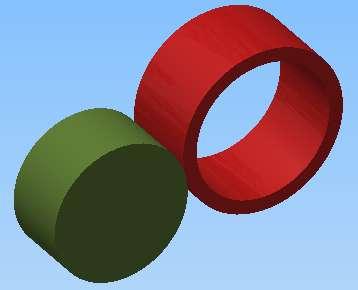 + Chọn kiểu ràng buộc trong mục Solution, gồm: Opposed : Các mặt phẳng chứa đường tròn hoặc cung