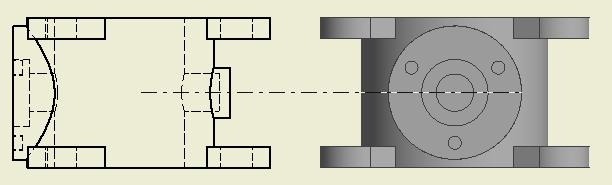 Các bước thao tác: Bước 1: Nhấp chọn biểu tượng khung hình chiếu cơ sở.