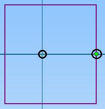 Bước 2: Chọn đoạn thẳng hoặc hai điểm tạo đoạn thẳng cần ràng buộc nằm ngang.