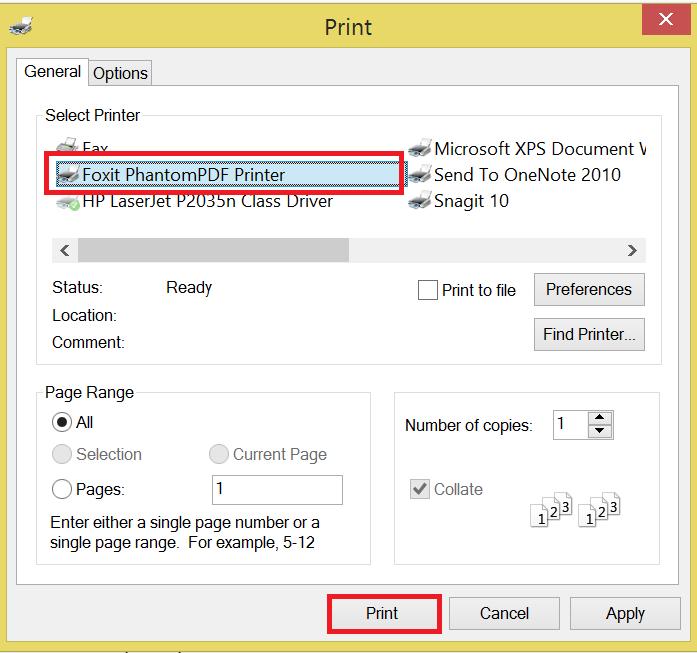 Sau khi in hồ sơ dự thầu dạng web ngƣời dùng muốn lƣu hồ sơ dự thầu này dƣới dạng PDF trên máy tính của mình bằng cách chọn File -> Print hiển thị màn hình dƣới: