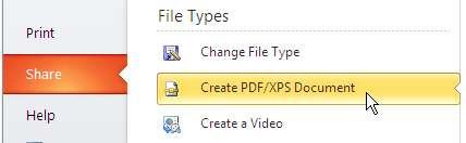 1. Mở bài cần chuyển về định dạng PDF hoặc XPS. 2.