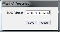 Bước 4: gán địa chỉ MAC các Wlan cho từng biểu tượng wifi Nhấn dấu mũi tên nhỏ ở mục AP List để lấy địa chỉ MAC của Wlan Double click lên biểu tượng wifi