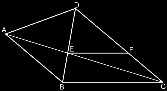 45. Cho tam giác ABC và tam giác đều ABD như hình vẽ. Gọi E là giao điểm của AC và BD.