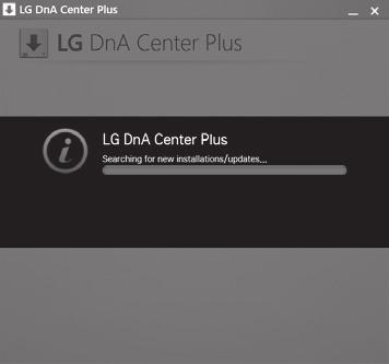 Lưu ý y LG DnA Center Plus dùng cập nhật tự động để giữ hệ thống luôn được cập nhật.
