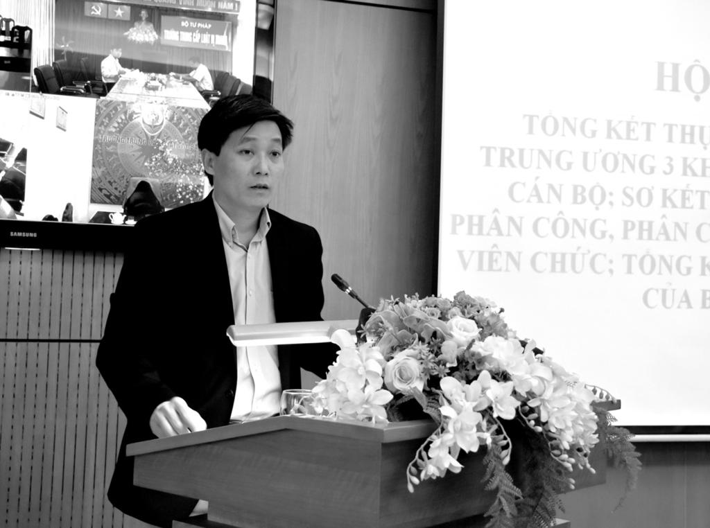 5 noichinhplvn@gmail.com Xây dựng đội ngũ cán bộ tư pháp xứng tầm trong thời kỳ mới l Thứ trưởng Nguyễn Khánh Ngọc phát biểu tại Hội nghị.