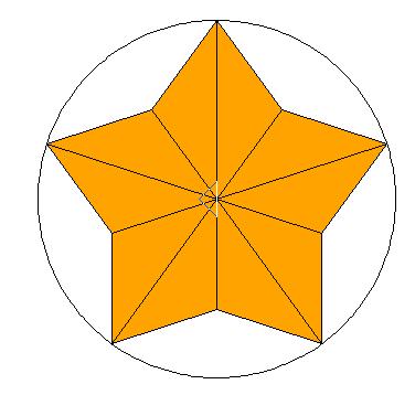 6 hình vuông cách nhau một góc 360/6 6 hình lục giác cách nhau một góc 360/6 10 hình ngũ giác cách nhau