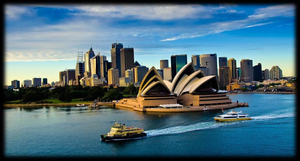 Darling Habour- một cảng biển nhộn nhịp nơi có nhiều quán cà phê lãng mạn ngoài trời nổi tiếng ở Sydney.