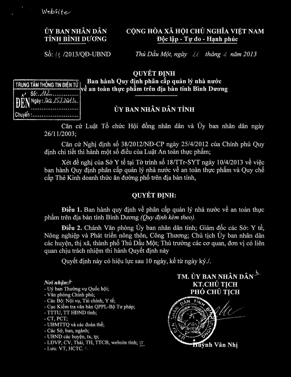 't To chirc Hei deng nhan dan va Uy ban nhan dan ngay 26/11/2003; Can cir Nghi dinh se 38/2012/ND-CP ngay 25/4/2012 cua Chinh phu Quy dinh chi tiet thi hanh met so dil cua Lu'a.