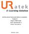HƯỚNG DẪN SỬ DỤNG HỆ THỐNG E-LEARNING Version 2.9 Công Ty TNHH Uratek   Website:   TP.HCM, 7/2018